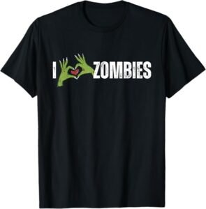I Love Zombies Gamer Dad T-Shirt